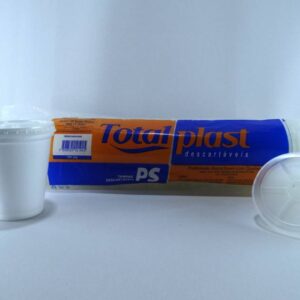 TAMPA PARA COPO TERMICO 240ML C/100 TOTALPLAST