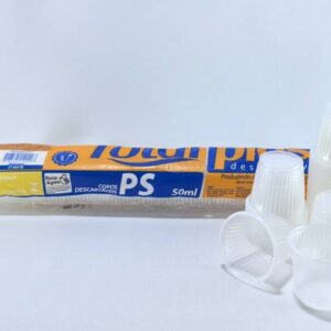 COPO 50ML PS TRANSPARENTE ESTRIADO C/100 TOTALPLAST