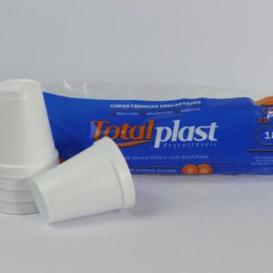 COPO TERMICO EPS BRANCO 180ML C/20 TOTALPLAST
