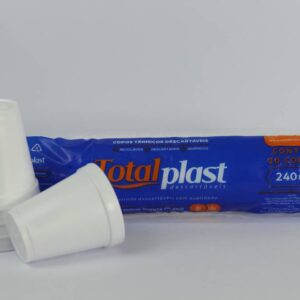 COPO TERMICO EPS BRANCO 240ML C/20 TOTALPLAST
