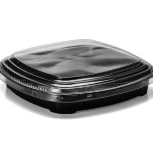 GO920-EMBALAGEM ORIENTAL COMBINADO PRETA PET COM TAMPA C/50 GALVANOTEK