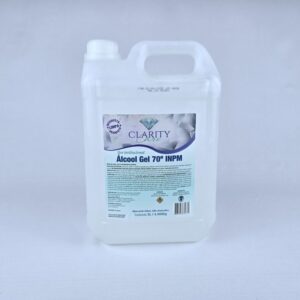 ALCOOL GEL BACTERICIDA 5L 4,4KG - 70º INPM CLARITY