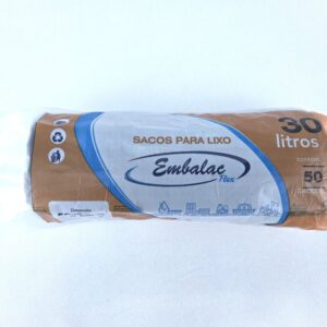 ROLO SACO DE LIXO 30 LITROS 59X62X0,03 C/50 EMBALAC