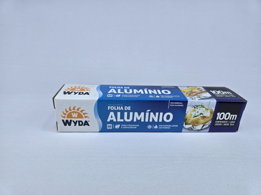 ROLO DE ALUMINIO 30CMX100METROS UNIDADE WYDA - Imagem 4