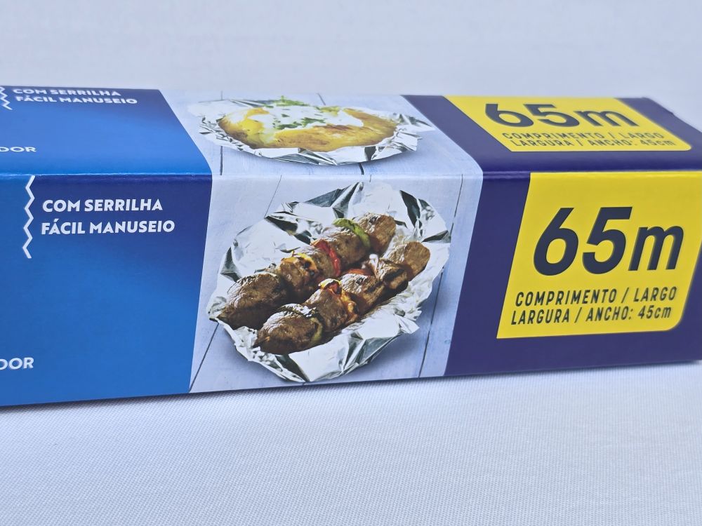 ROLO DE ALUMINIO 45CMX65METROS UNIDADE WYDA - Imagem 2