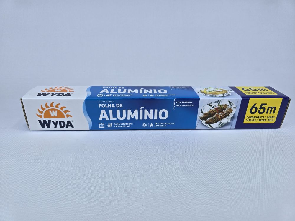 ROLO DE ALUMINIO 45CMX65METROS UNIDADE WYDA