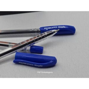 CANETA ESF. SIMPLE MEDIA AZUL UN JOCAR