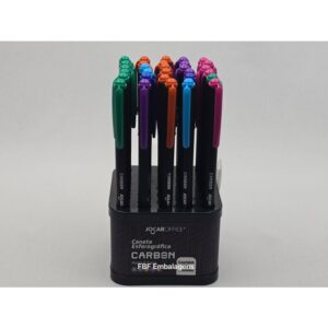 CANETA ESF. CARBON 0.7 AZ/PR/VER UN JOCAR