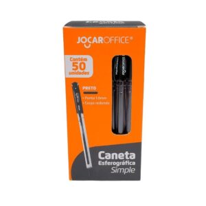 CANETA ESF. SIMPLE MEDIA PRETA UN JOCAR