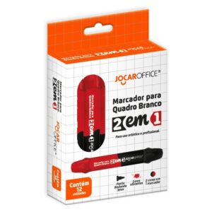 MARCADOR P/QUARDRO BRANCO PRETO E VERM.